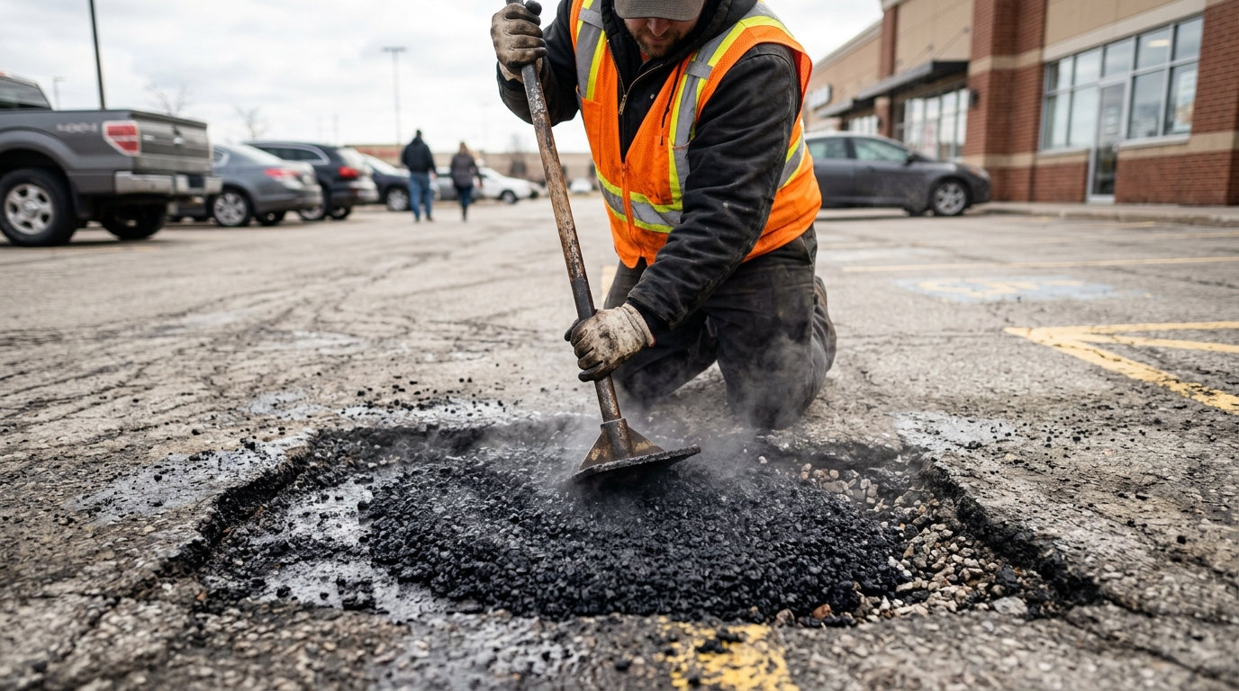 Commercial pothole repair